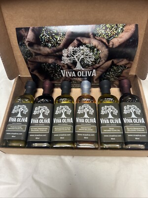 Six 60ml 2oz Variety Gift Set - Premium Flavored Extra Virgin Olive Oils Tusc...