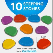 NATIONAL GEOGRAPHIC Stepping Stones for 10 Durable Non-Slip Stones