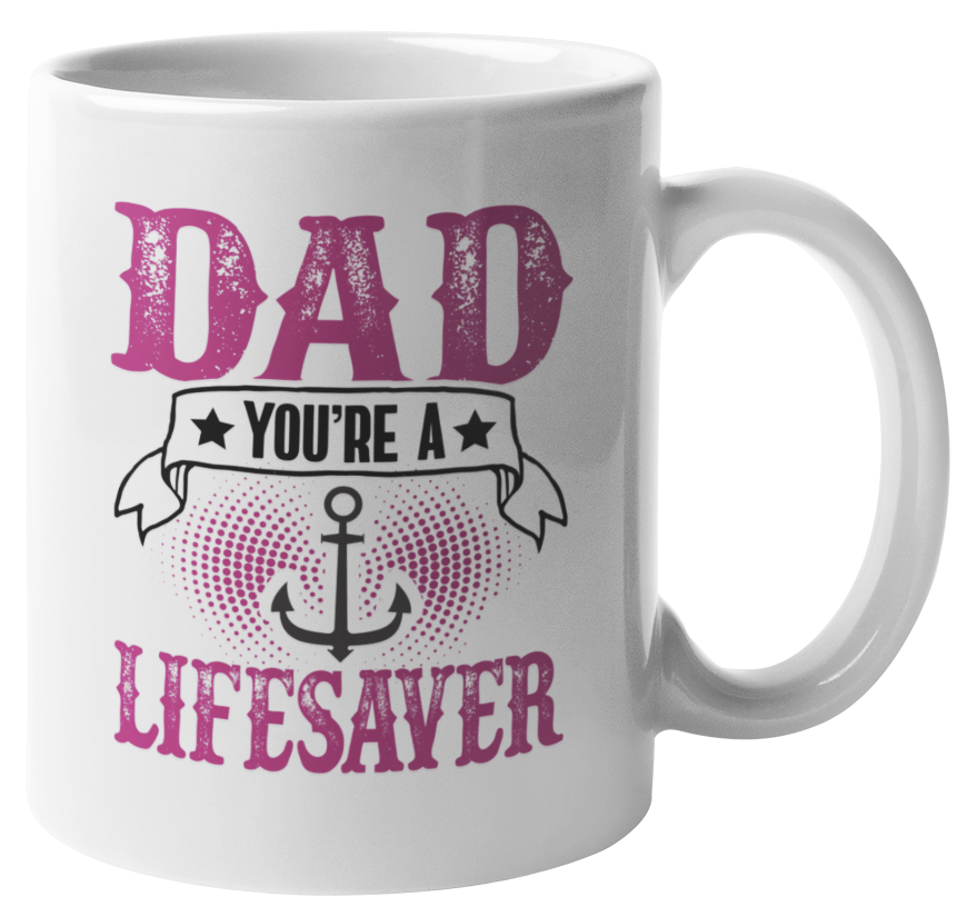 Dad Lifesaver Father's Day Coffee & Tea Gift Mug