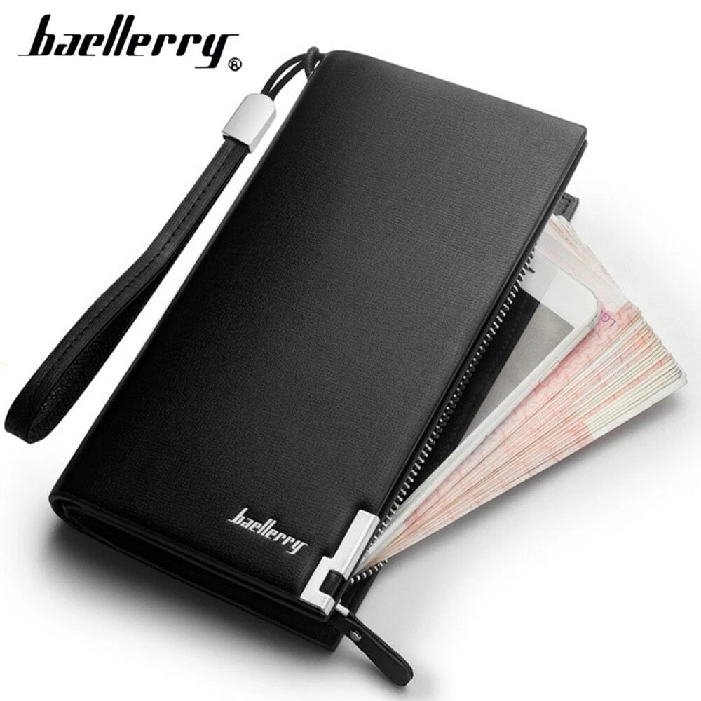 Baellerry Men Long Wallets Style Card Holder Male Purse Quality Zipper  Large Capacity Big Brand Luxury Wallet For Men