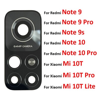 3Pcs Back Rear Camera Glass Lens For Xiaomi Redmi Note 9 10s Pro 9A 10T 11 Lite