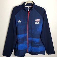 Adidas USA Team Volleyball Warm Up Jacket Women  s Size XL