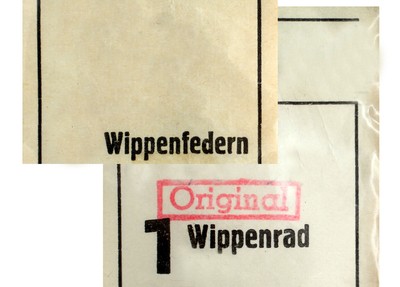 Uhren Ersatzteil: WIPPENRAD und WIPPENFEDER verschiedene Hersteller: AUSWAHL
