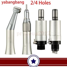Dental Low Speed Handpiece Contra Angle Straight Air Motor 2/4 Hole E-Type