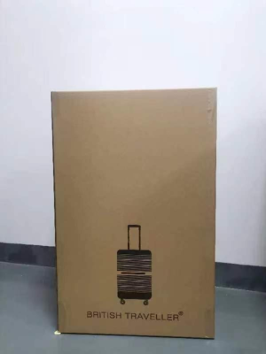 Valigia Trolley Rigida 4 Ruote – Bagaglio A Mano 56x37x22 Cm – Marrone - 3