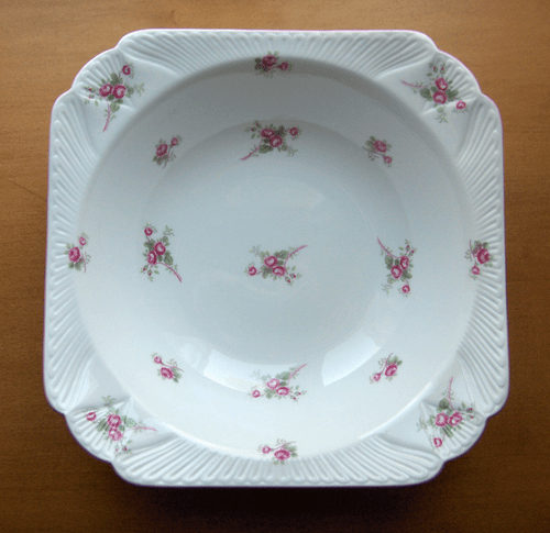 Shelley China Bridal Rose large square vegetable bowl~Pristine~made in England - Picture 4 of 8