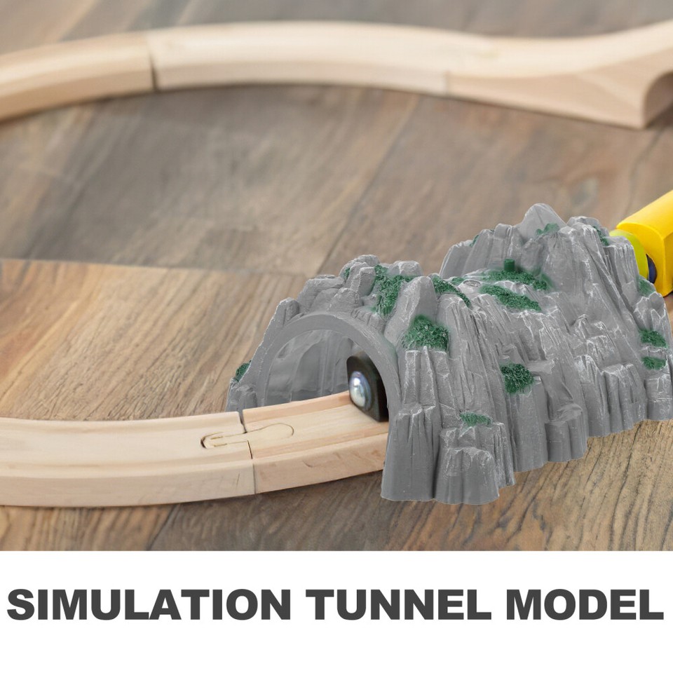 Toy Train Tunnels Have Stairs Artificial Rock Cave DIY Model Decorate
