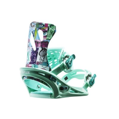 Mädchen Snowboard Bindung Flux GS Graffiti James Haunt XS UK 2 - 4,5 Intermediate