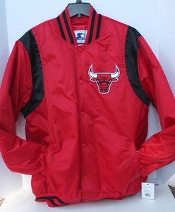 bulls starter jacket ebay