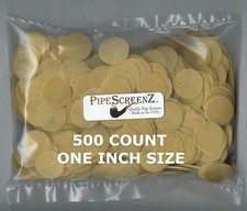 500+ Count ONE INCH 25.333mm BRASS Pipe Screens HIGHEST QUALITY - MADE IN USA!