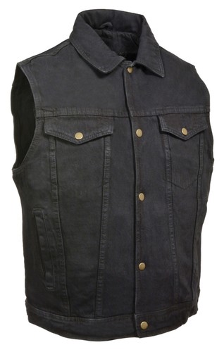biker denim vest