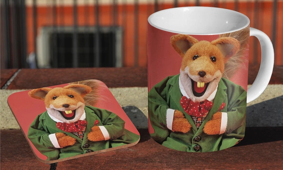 Basil Brush - Ceramic Coffee / Tea Mug + Matching Coaster