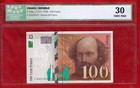 France 100 Francs Banknote 1998, P-158a / F.74.2, ICG 30 VERY FINE "CEZANNE"