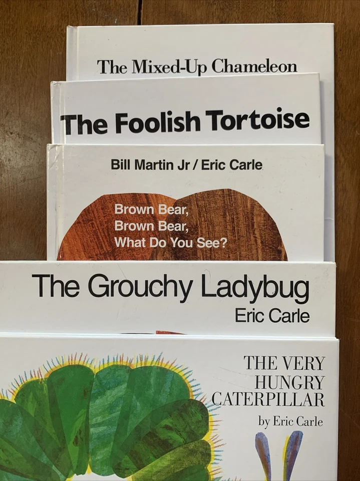 Lot of 5 Eric Carle Hard Cover Books Children Kid Brown Bear Hungry Caterpillar - Image 2 of 4