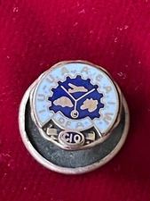 Union United Automobile Aerospace Agricultural Implement Workers Button Hole Pin