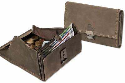 LM Woodland® Profi-Kellnerbörse mit extra verstärktem Hartgeldfach a. weichem Leder