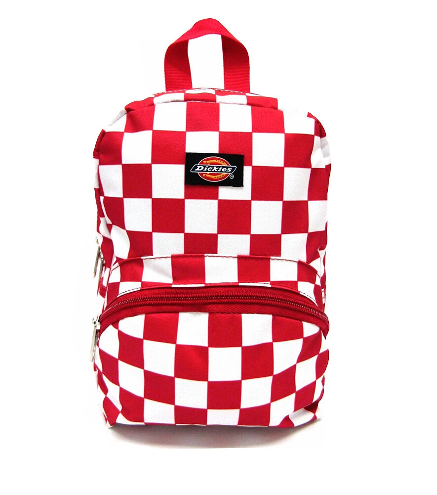 Dickies Mini Red White Checkerboard Backpack