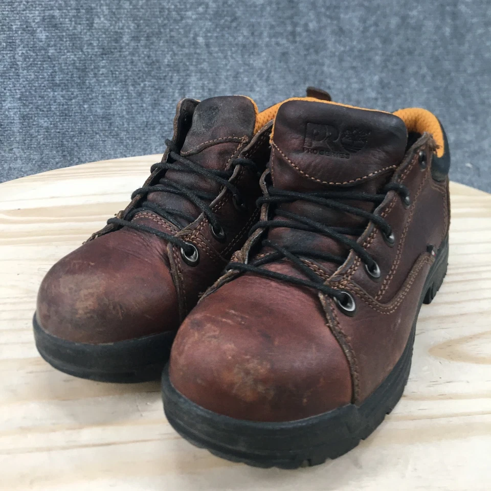 Timberland Zapatos de Trabajo Mujer 7 M Pro Titan Oxford Cuero Marrón Puntera de Seguridad Baja Foto 4 de 4