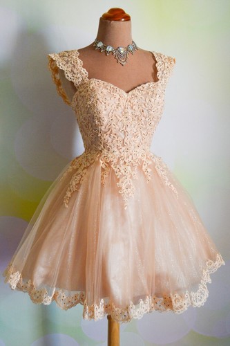 Nude Short PROM 2025 EVENING PAGEANT FORMAL BALL GALA DRESS WEDDING GOWN M 6/8 - Picture 5 of 12