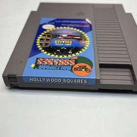  Hollywood Squares (Nintendo NES, 1989) Cart and Manual NICE Tested