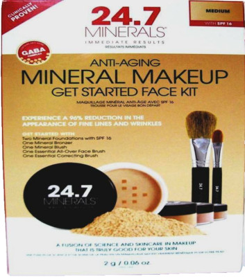 24.7 MINERALS ANTI-AGING GET STARTED MAKEUP KIT~ MEDIUM