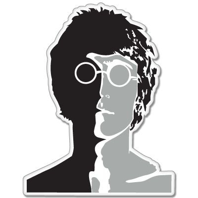 The Beatles John Lennon Vynil Car Sticker Decal - Select Size