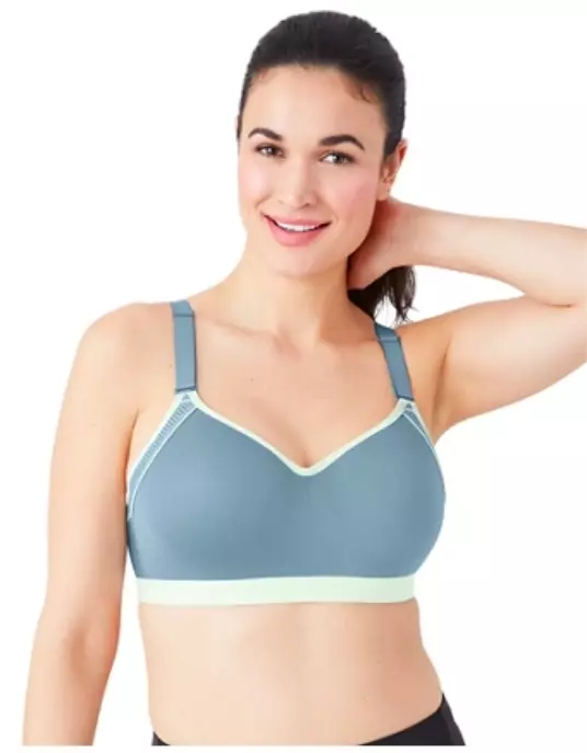 Wacoal Michelle Sports Bra 853318 Blue US sz. 36DD nwt