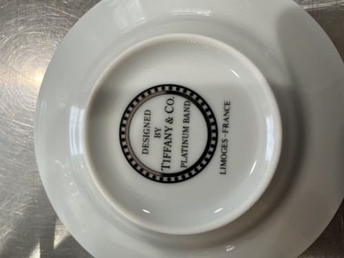 Tiffany & Co. Limoges France Platinum Band -tea pot creamer sugar bowl cup sauc - Picture 5 of 5