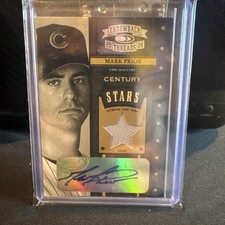 Mark Prior 2004 Throwback Threads Century Stars Cubs Auto Game Used Jersey #3/5