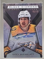 2025-26 UD Black Diamond Futures Purple Ozzy Wiesblatt RC Auto 05/10