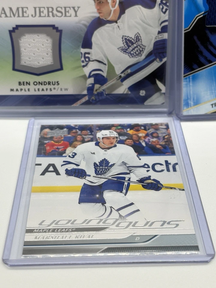 Marshall Rifai Young Guns RC + Ben Ondrus Game Jersey Lot Maple Leafs - Image 4 of 4