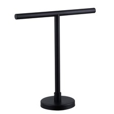 Free Standing Matte Black Countertop Rack Modern Hand Towel Stand Vanity