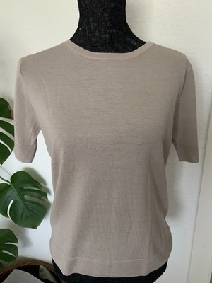 HUGENBERG  Wollpullover T-Schirt Gr.L Farbe Jade 100%  merino wool extrafein NEU