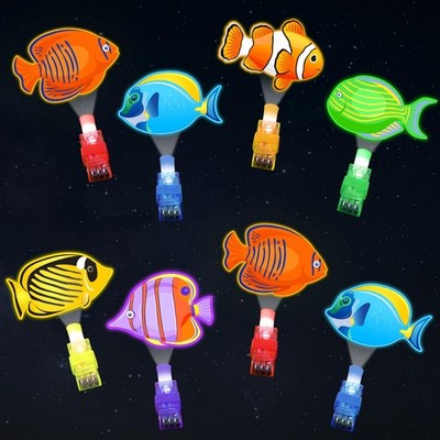 36Pcs Tropical Fish LED Finger Lights Under the Sea Party Favors Glow in the ...
