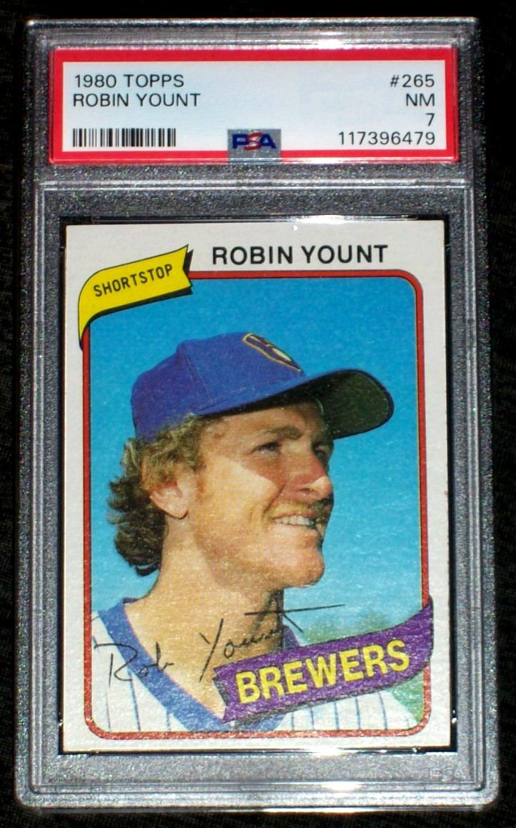 1980 Robin Yount #265 Topps PSA 7 Milwaukee Brewers