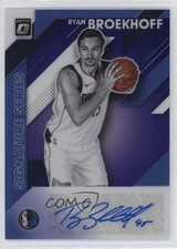 2019 Panini Donruss Optic Signature Series Purple Prizm Ryan Broekhoff Auto 0q3