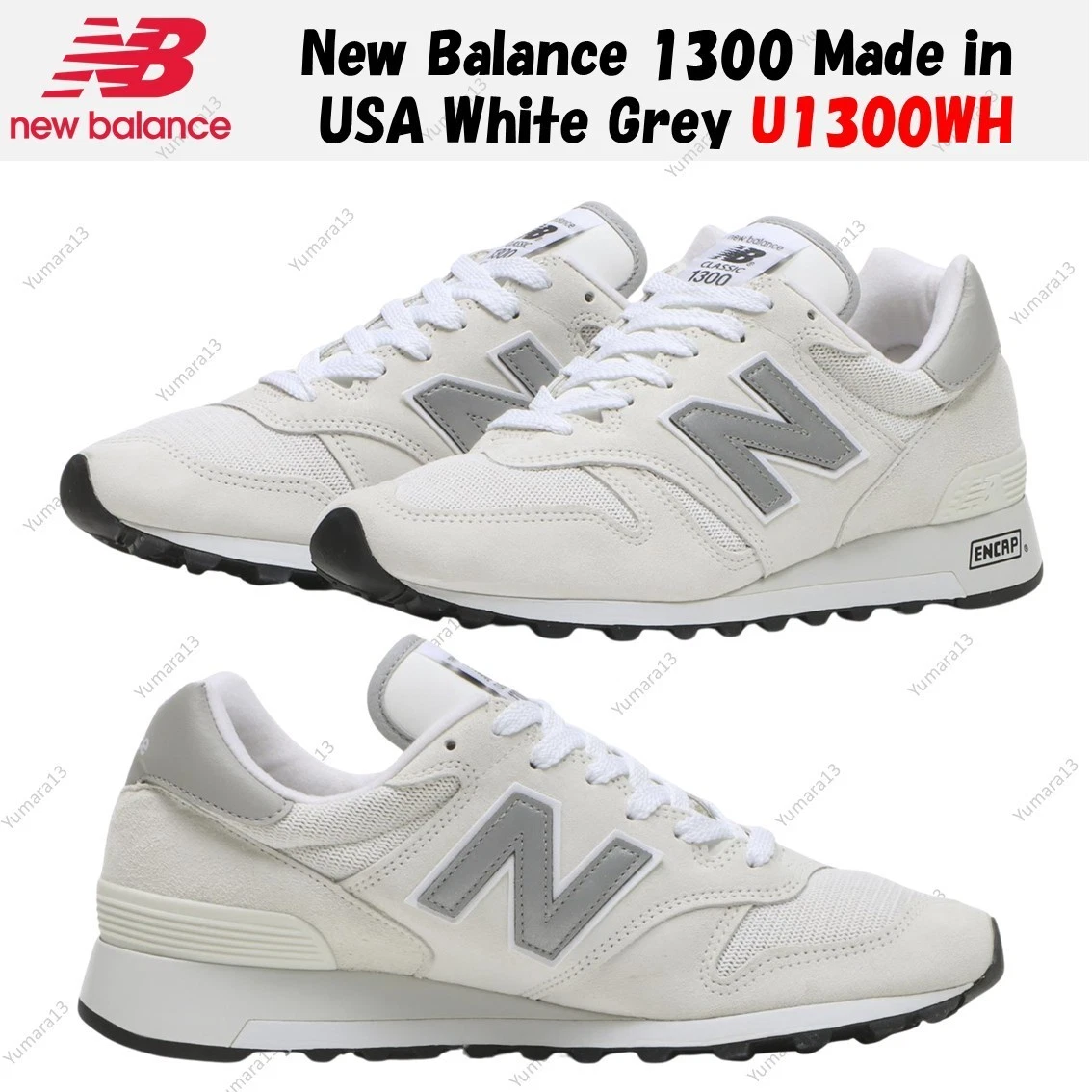 Preços baixos em New Balance 1300 Made in USA White Grey | eBay