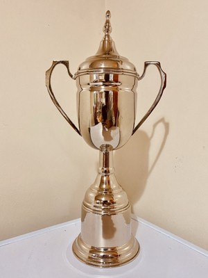   Silber Trophäe 15'' ungraviert Vintage gebraucht Pokal Auszeichnung ideales Display Mehrzweck