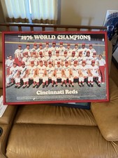 Cincinnati Reds 1976 World Champions Autographed Photo CEI Sports Pete Rose
