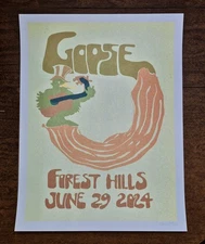 Goose The Band Poster FOREST HILLS Sign, #/50 OFFICIAL Venue Print 2024 New York