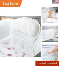 Bath Pillow Bathtub Pillow, Luxury Bath Pillows for Tub Neck and Back Support...