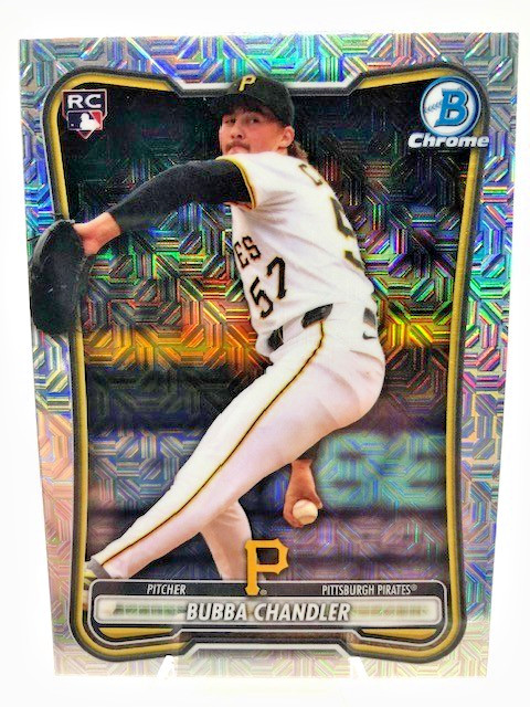 2026 Bowman Chrome Card #83 Bubba Chandler (RC) Mojo Refractor Pittsburgh/Mint