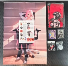 The Otaku Box - String Bag, Yuko Sagiri Scroll, Waifu Card, Epoxy Sticker *Read