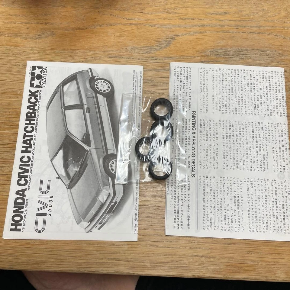 Tamiya 1/24 Honda Civic 3 porte Hatchback 25i kit modellino in plastica non a... - Immagine 3 di 4