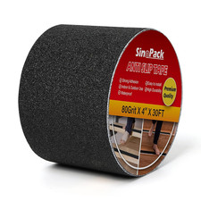 4" x 30ft Black Anti Slip Tape Heavy Duty Non Skid Grip Tape for Stairs Outdoor