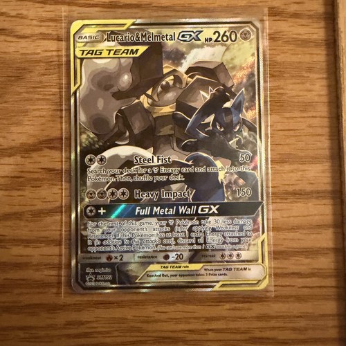 Lucario & Melmetal GX SM192 Tag Team Sun & Moon Black Star Promo Pokemon TCG LP