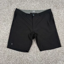 Linksoul Shorts Mens 38 Black Chino Golf Performance Stretch Casual Active