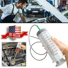 300ml Manual Oil Fluid Extractor Vacuum Syringe Fuel Transfer Pump