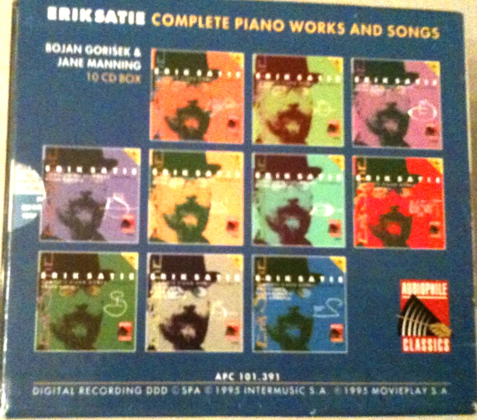 10 CD Box  -  Eric Satie  -  complete Piano Work and Songs  -  Gorisek- Manning - Bild 3 von 3