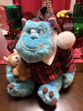 Disney Store Monsters Inc Sully Holiday Morning Peluche Pijama Camisa 12"